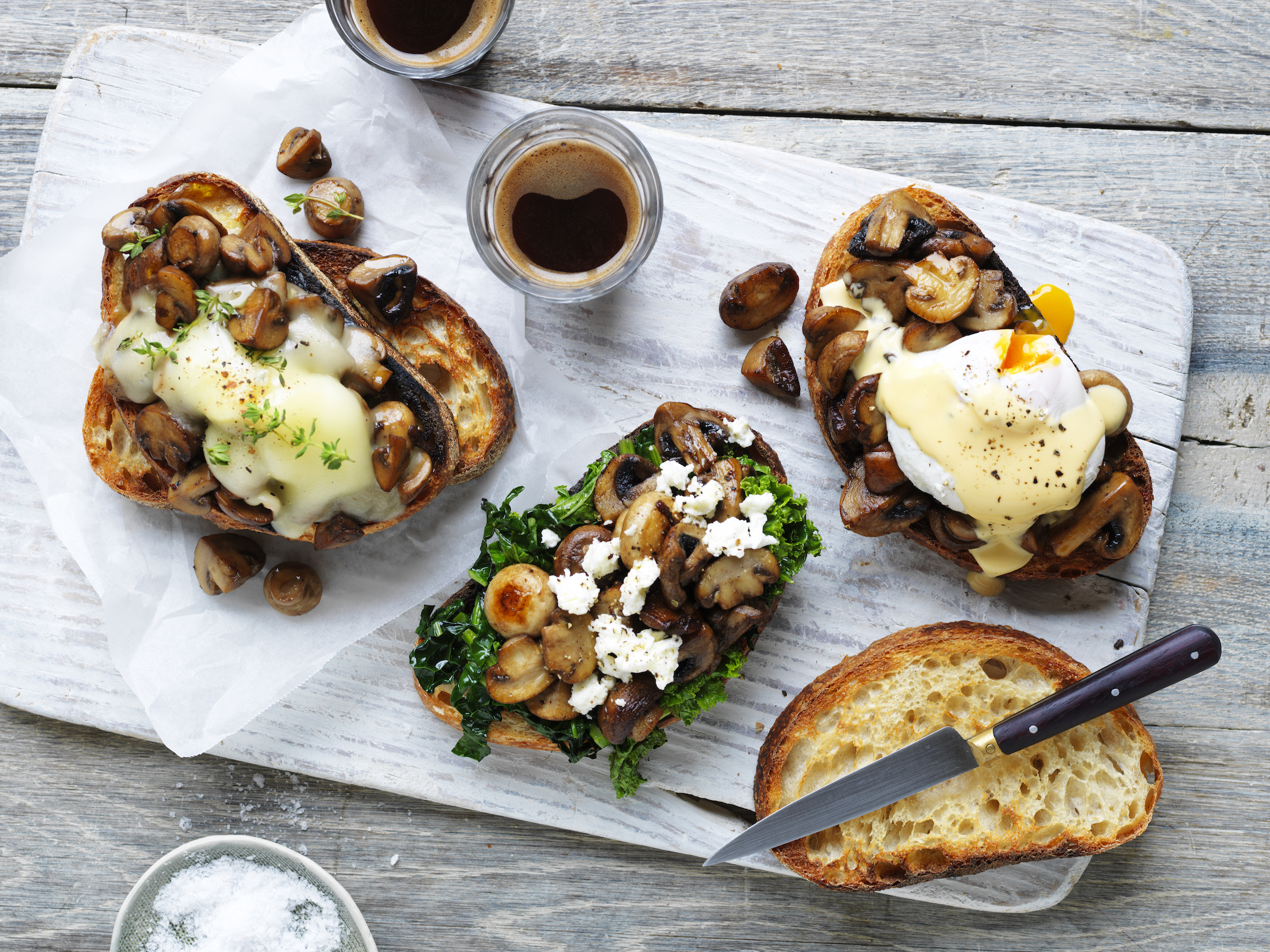 Sautéed Mushrooms on Sourdough 3 ways | Australian Mushrooms
