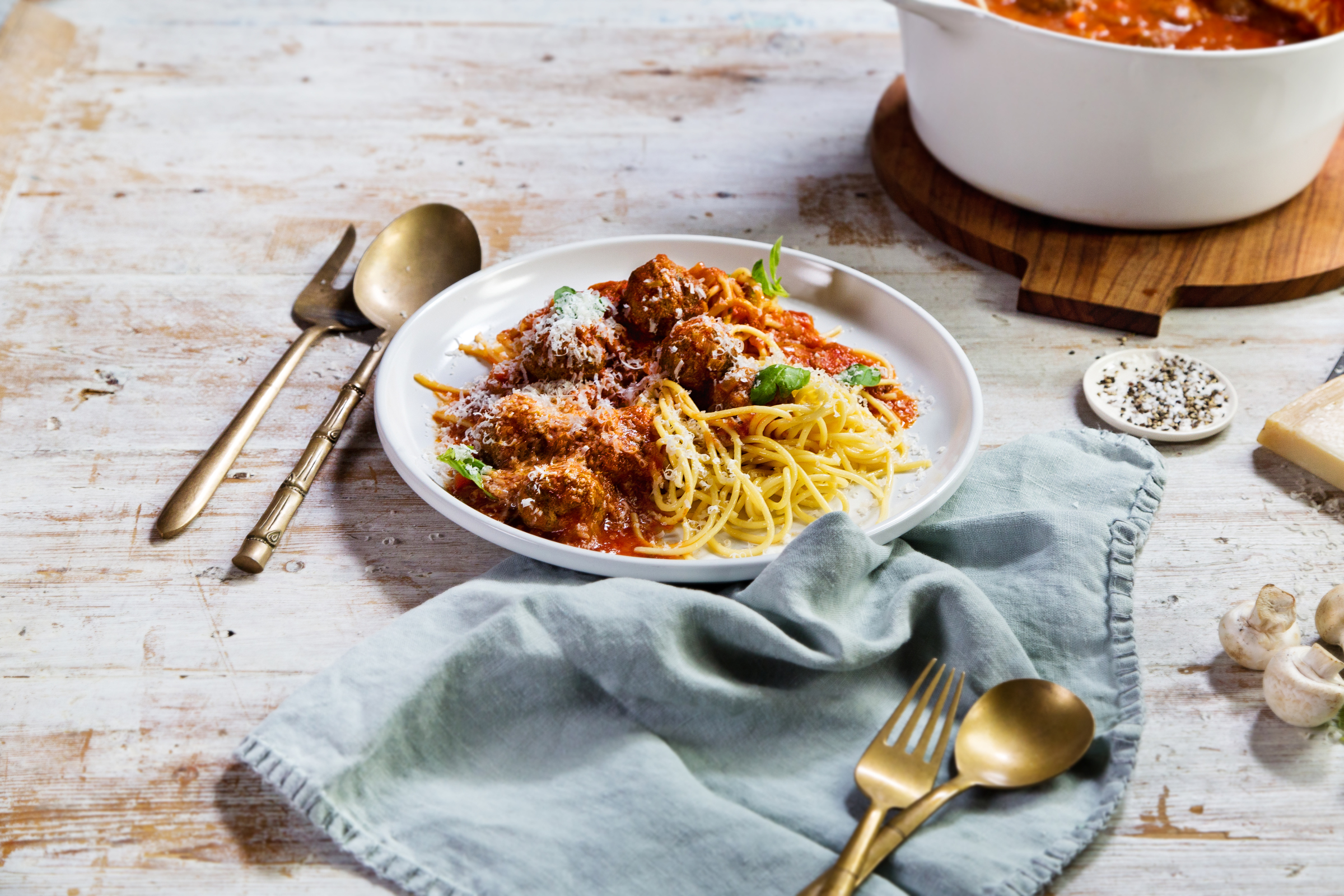 Bolognese of Mushroom Meatballs | Australian Mushrooms