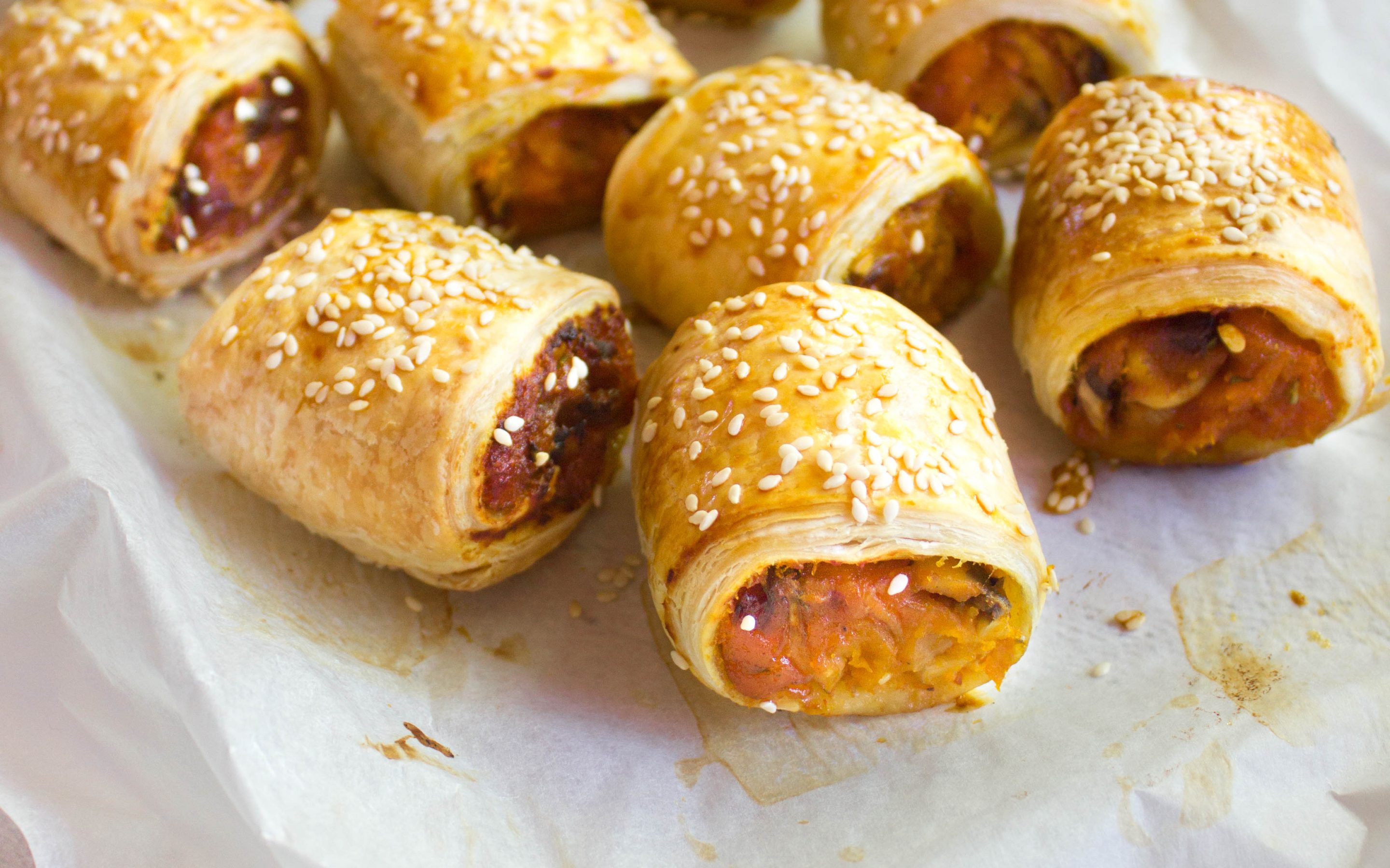 Mushroom and Pumpkin Sausage Rolls | Australian Mushrooms