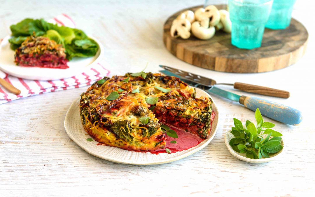 Colourful Mushroom Pasta Bake