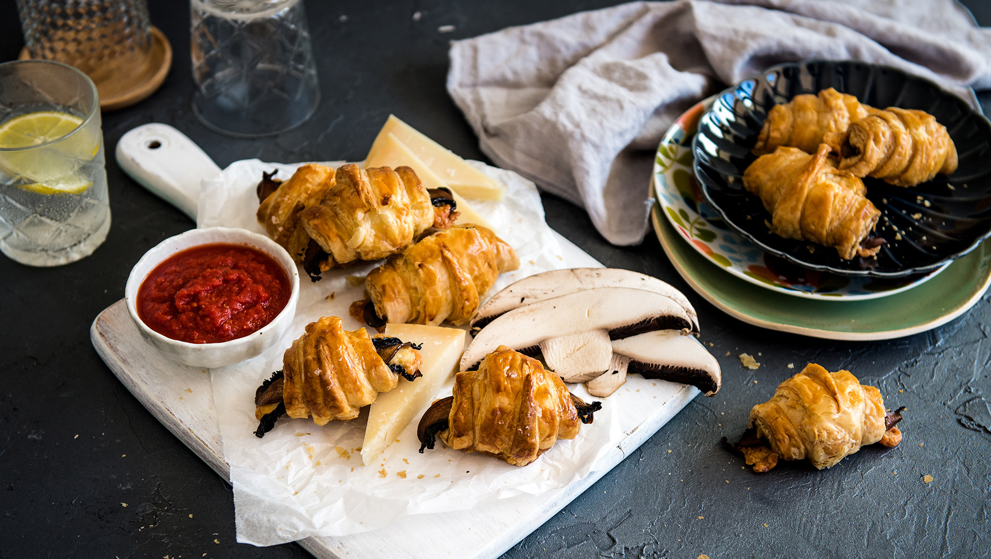 One Roll Wonder, Mushroom and Cheese Croissants | Australian Mushrooms
