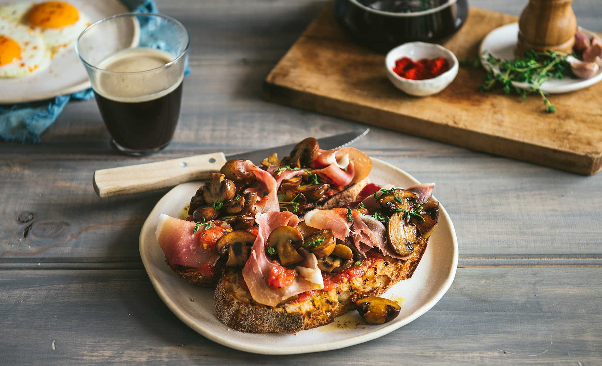 Mushrooms on Sourdough, Spanish Style | Australian Mushrooms