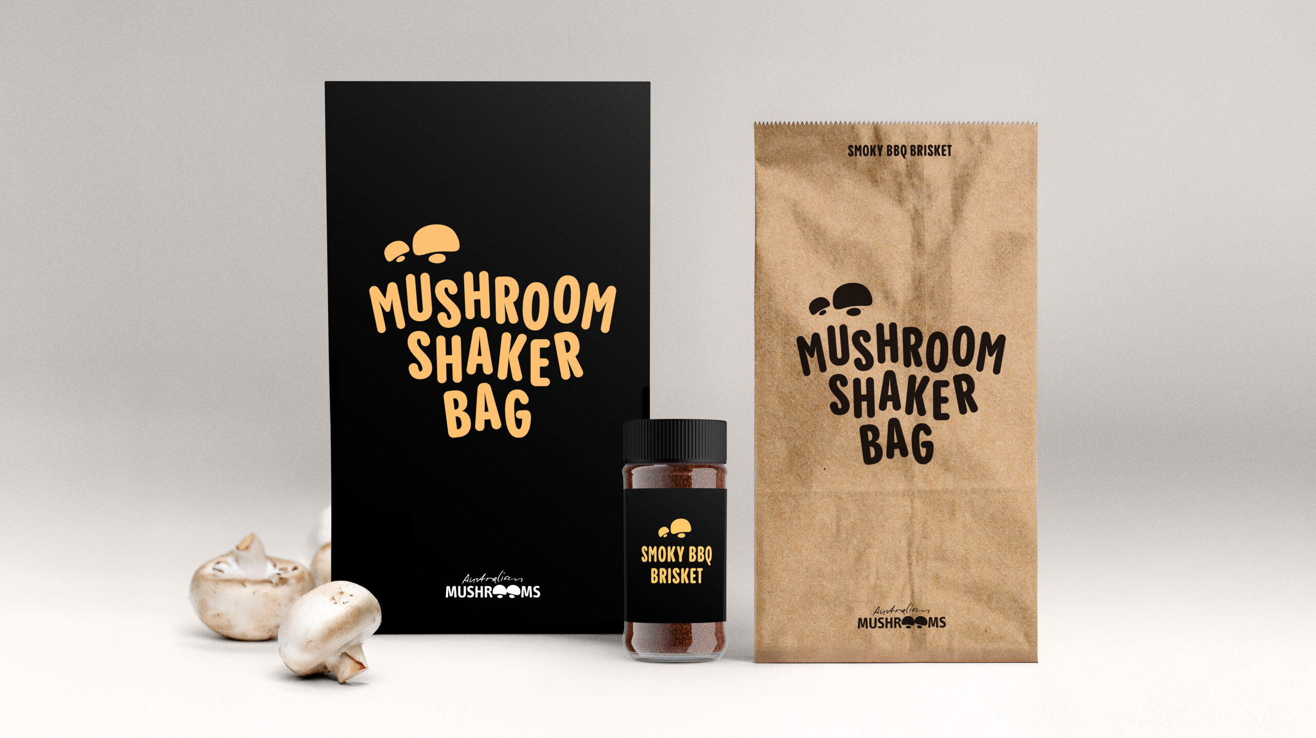 Smoky BBQ Brisket Flavoured Shaker Bag Mushrooms | Australian Mushrooms