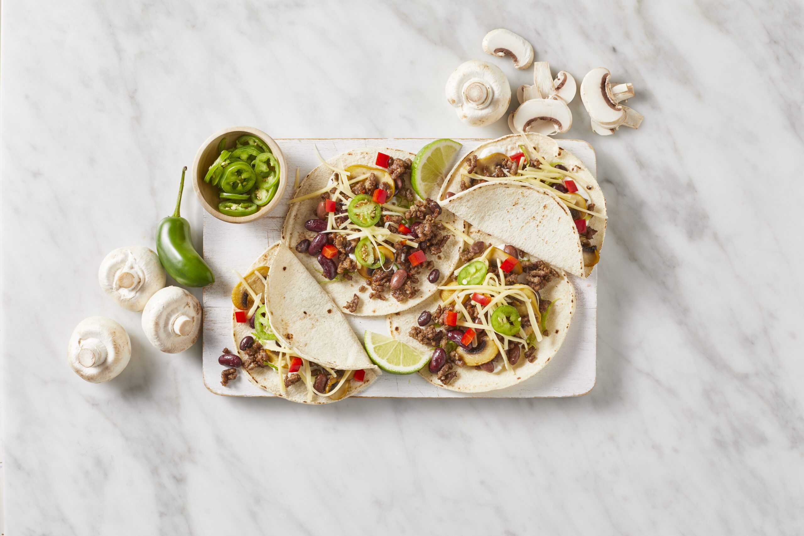 Chilli Con Mushroom Tacos | Australian Mushrooms