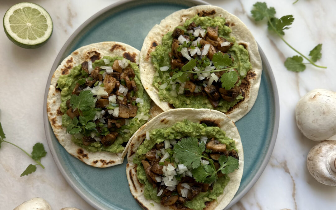 Spice Mushrooms Tacos x Courtney Roulston