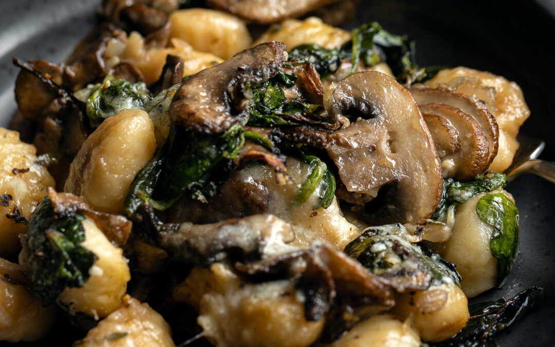 Roast Mushroom Gnocchi by Ashley Alexander